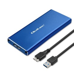 Obudowa/kieszeń Qoltec na dysk M.2 SSD | SATA | NGFF | USB 3… | PartsPC.pl