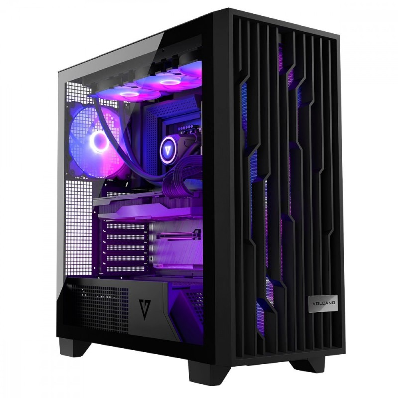 Obudowa Modecom Volcano Perun APEX ARGB MIDI, Czarna | PartsPC.pl