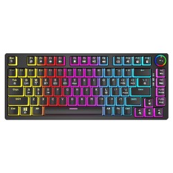 Savio Klawiatura mechaniczna bezprzewodowa PHENIX, Gateron Yellow Pro,