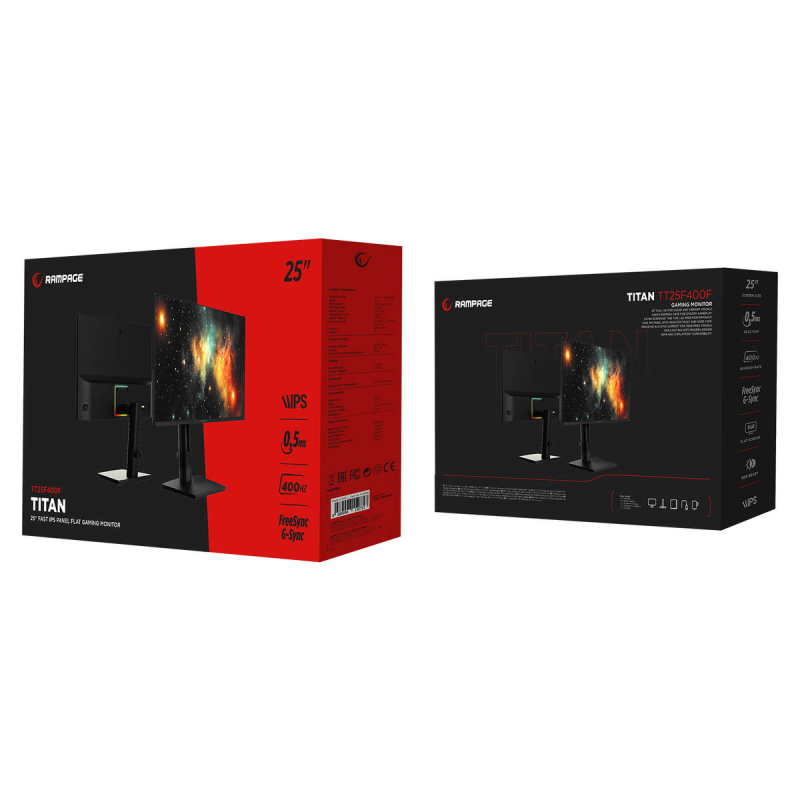 Rampage TITAN TT25F400F 25'' FHD 400Hz Fast IPS 0.5ms HDR | PartsPC.pl