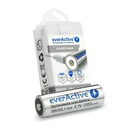 Akumulator 18500 everActive 3,7V Li-ion 2100mAh USB-C z zabe… | PartsPC.pl