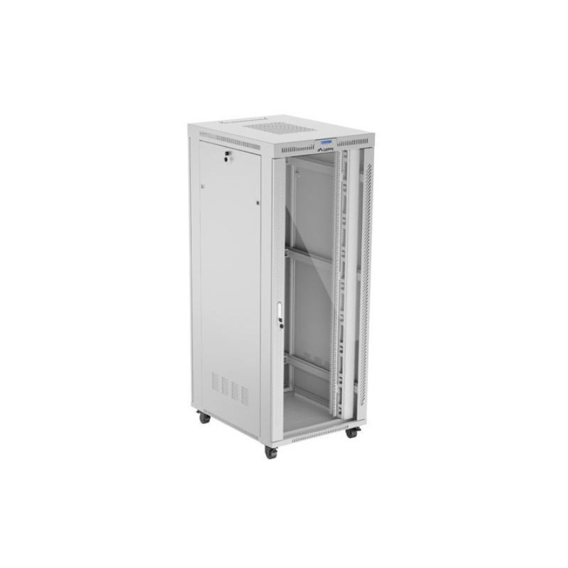 Szafa instalacyjna Rack stojąca 19" 42U 800x1000 szara drzwi… | PartsPC.pl