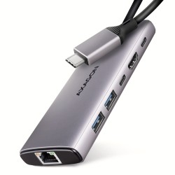 AXAGON HMC-6G2L Wieloportovy hub USB 6in1, 10Gbps, 2xUSB-A, 1xUSB-C, HDMI