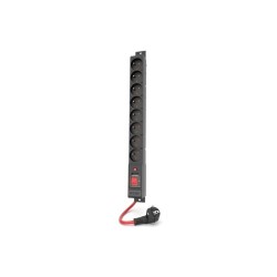 Acar Listwa zasilająca R8 POWER 1.5M 8X 230V PL Czarna 16A | PartsPC.pl