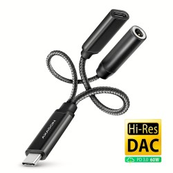 AXAGON ADA-HCPD Zewnętrzna karta dźwiękowa USB-C 32bit DAC 3.5mm (F)
