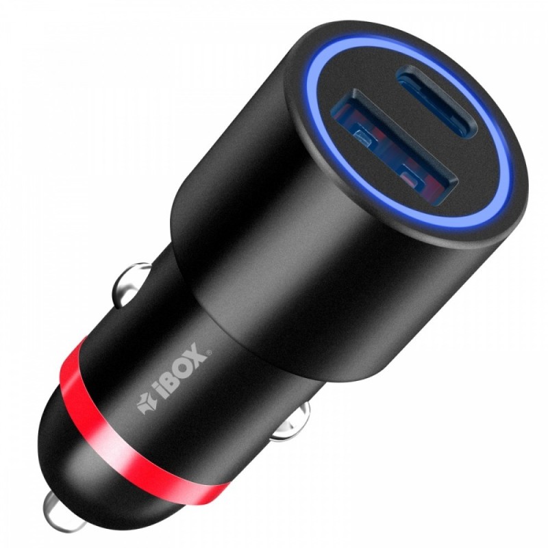 Ładowarka samochodowa iBOX C-20 48W USB A+C | PartsPC.pl