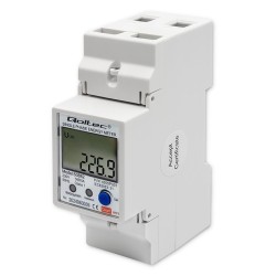 Miernik zużycia energii Qoltec na szynę DIN | jednofazowy elektroniczny