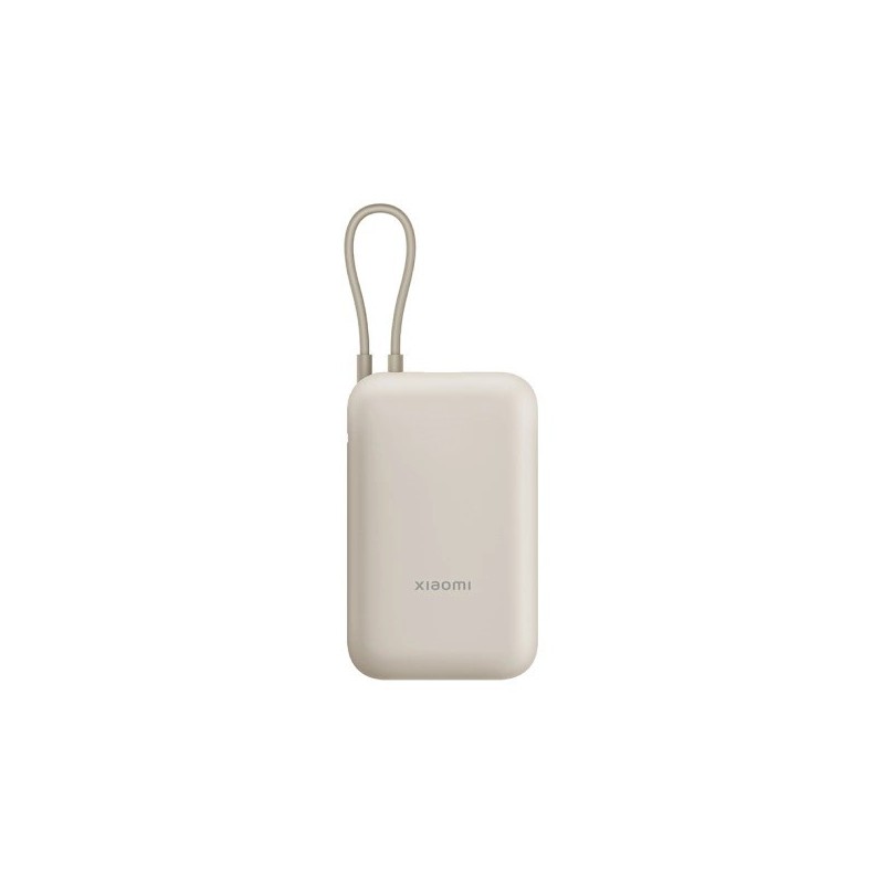 Powerbank Xiaomi 22,5W 10000mAh 2xUSB-C 1xUSB-A wbudowany kabel Tan