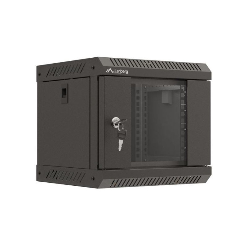 Szafa instacyjna Rack Lanberg Wisząca 10" 4U 300x300 Drzwi Przeszkolone