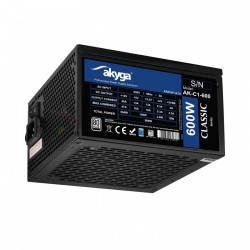 Zasilacz ATX 600W Akyga AK-C1-600 P4+4 2x PCI-E 6+2 pin 5x S… | PartsPC.pl