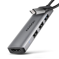 AXAGON HMC-H3A Wieloportowy hub USB 4in1, 5Gbps, 3x USB-A (2x USB2.0, 1x