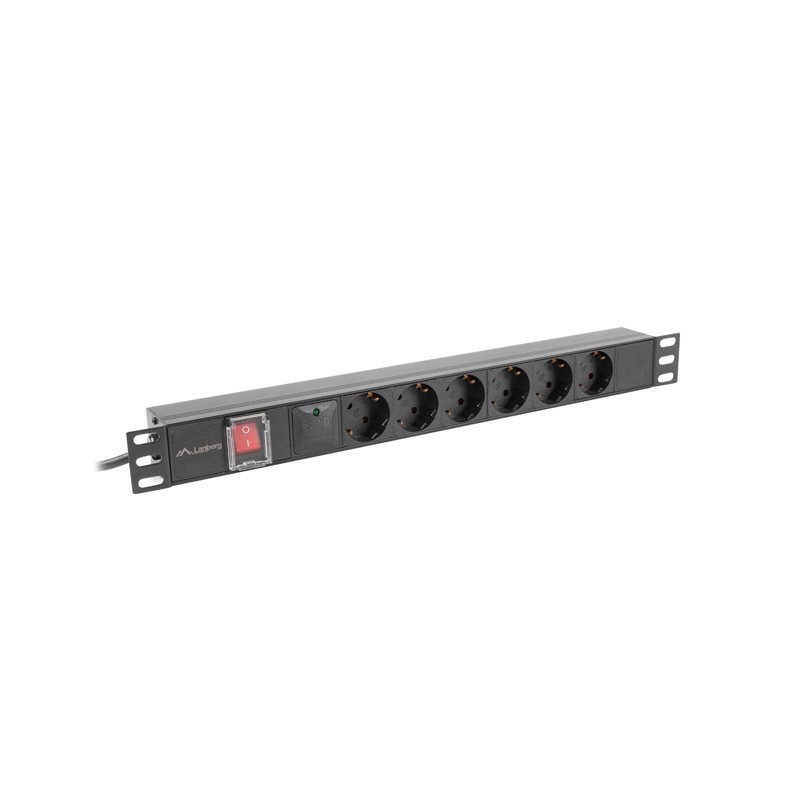 Listwa zasilająca Lanberg Rack PDU 19" 1U 16A 5x 230V... | PartsPC.pl