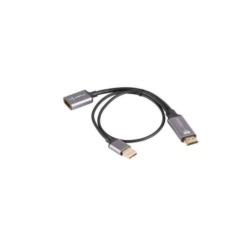 Kabel adapter Lanberg HDMI (M) - Displayport (F) 4K na kablu… | PartsPC.pl