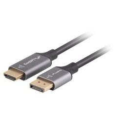 Kabel adapter Lanberg Displayport (M) - HDMI (M) 1,8M 4K cza… | PartsPC.pl