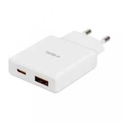 Ładowarka sieciowa iBOX C-43 Slim USB A+C 30W biała | PartsPC.pl