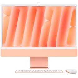 Apple iMac 24 cale: M4 10/10, 16GB, 256GB SSD - Pomarańczowy | PartsPC.pl