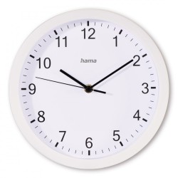 Hama Zegar ścienny Elba 25 cm Biały