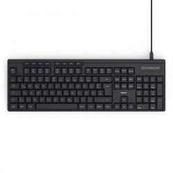 Hama Klawiatura CK-200 przewodowa Czarna