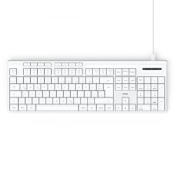 Hama Klawiatura CK-200 przewodowa Biała