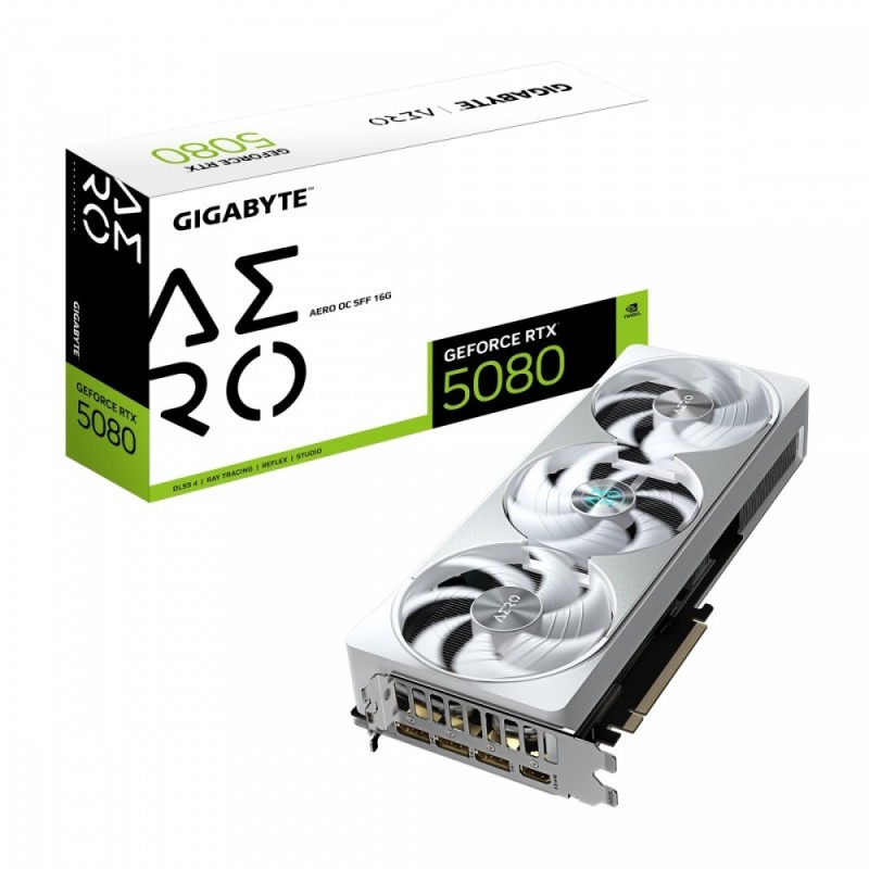Karta VGA Gigabyte GeForce RTX 5080 AERO OC SFF 16G 16GB GDD… | PartsPC.pl