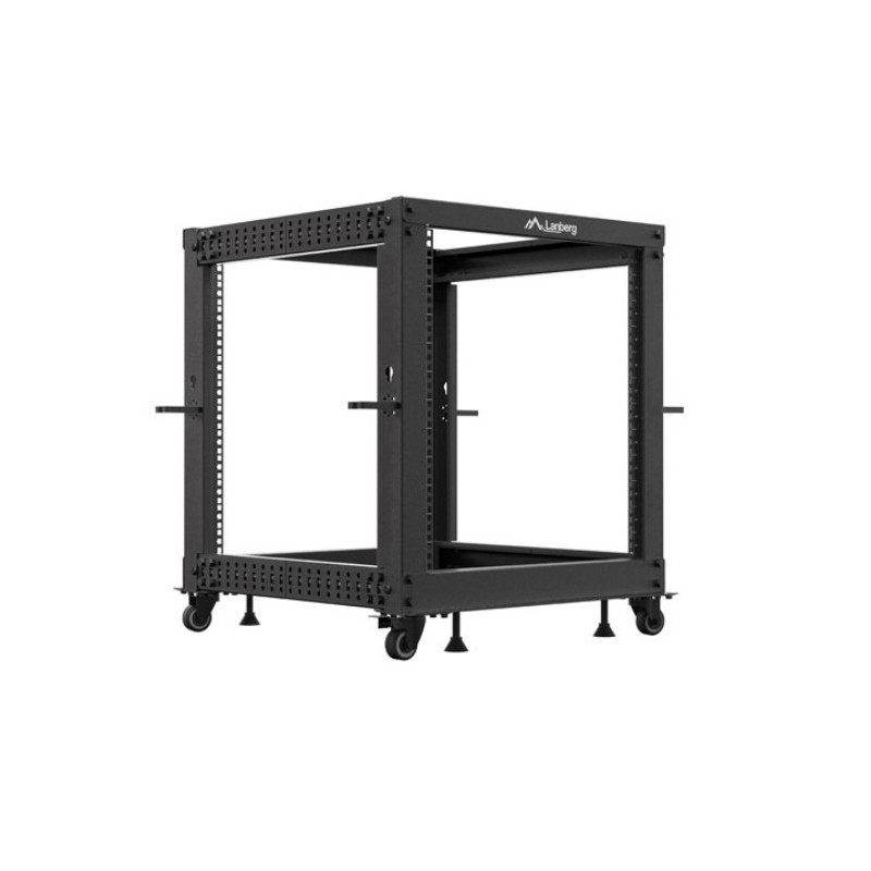 Stojak open rack Lanberg 19" 12U 600x600-1100 regulowany cza… | PartsPC.pl
