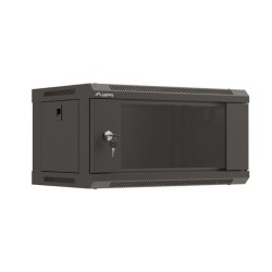 Szafa instalacyjna Rack wisząca 19" 4U 540x350 czarna Drzwi … | PartsPC.pl