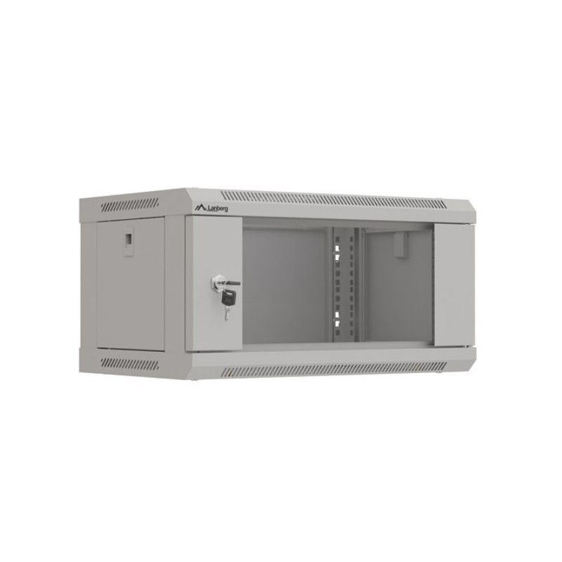 Szafa instalacyjna Rack wisząca 19" 4U 540x350 szara Drzwi p… | PartsPC.pl