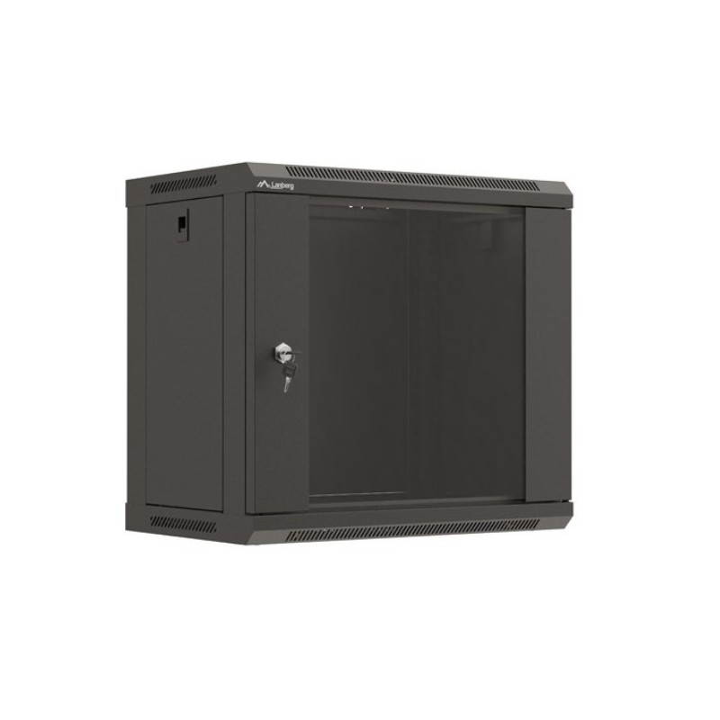 Szafa instalacyjna Rack wisząca 19" 9U 540x350 czarna Drzwi … | PartsPC.pl