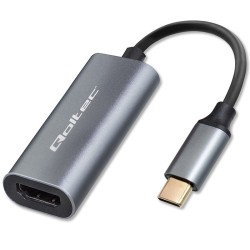 Kabel adapter Qoltec USB-C na HDMI 4K | 60Hz | 32AWG 0,17m… | PartsPC.pl