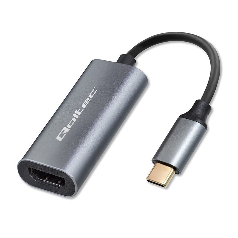Kabel adapter Qoltec USB-C na HDMI 4K | 60Hz | 32AWG 0,17m… | PartsPC.pl