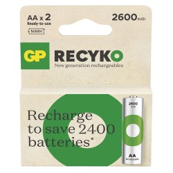 Akumulatorki AA/R6 GP ReCyko Ni-MH 2600mAh - 2 sztuki | PartsPC.pl
