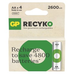 Akumulatorki AA/R6 GP ReCyko Ni-MH 2600mAh - 4 sztuki