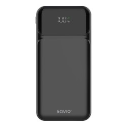 Powerbank SAVIO BA-08 10000mAh Czarny | PartsPC.pl
