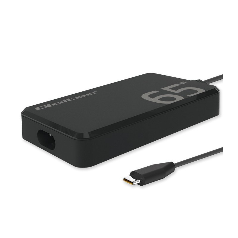 Ładowarka sieciowa Qoltec 65W GaN Super Fast SLIM | PartsPC.pl