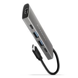 AXAGON HMC-5G21 Wieloportowy hub USB 5in1, 10Gbps, 2x USB-A + 2x USB-C +