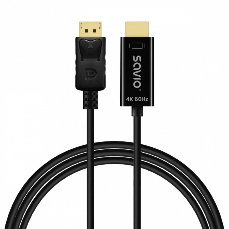 Kabel Savio CL-189 DisplayPort do HDMI 4K 60 Hz | PartsPC.pl