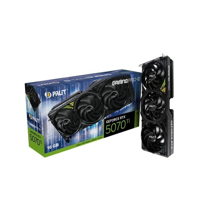 Karta VGA Palit GeForce RTX 5070 Ti GamingPro-S 16GB GDDR7 2… | PartsPC.pl