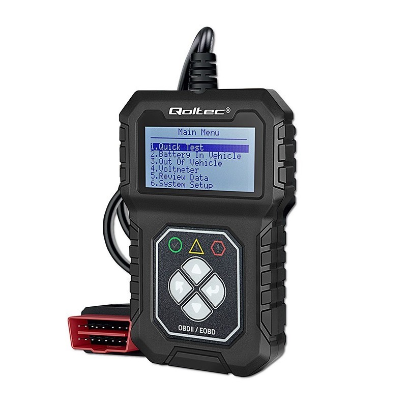 Tester cyfrowy Qoltec diagnostyczny ProLine | OBDII EOBD | 8… | PartsPC.pl