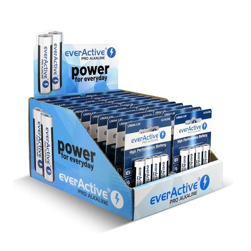 Baterie alkaliczne AA/LR6 everActive Pro Alkaline display ha… | PartsPC.pl