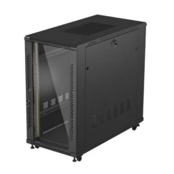 Szafa instalacyjna Rack stojąca 19" 22U 600x1200 czarna drzw… | PartsPC.pl