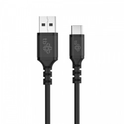 TB Kabel USB-USB C 50 cm silikonowy czarny | PartsPC.pl