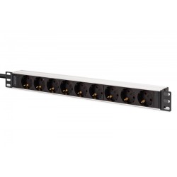 Listwa zasilająca DIGITUS PDU Rack 19", 9 gniazd Schuko | PartsPC.pl