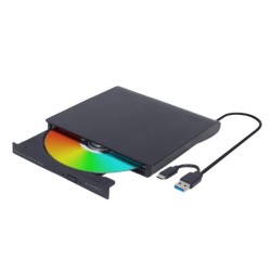 Gembird Napęd DVD na USB zewnętrzny DVD-USB-031 czarny | PartsPC.pl