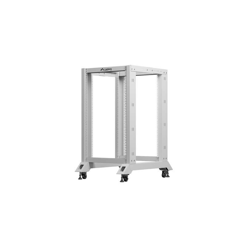 Stojak Open Rack 19" Lanberg 18U 600x800 Szary | PartsPC.pl