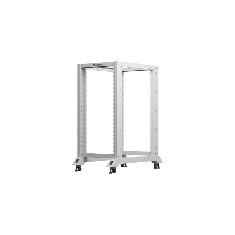 Stojak Open Rack 19" Lanberg 22U 600x1000 szary | PartsPC.pl