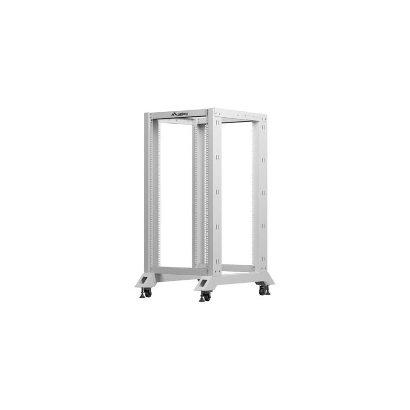 Stojak Open Rack 19" Lanberg 22U 600x800 szary | PartsPC.pl