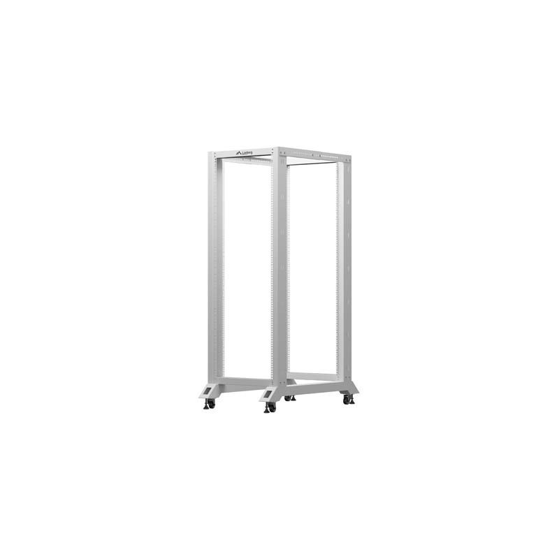 Stojak Open Rack 19" Lanberg 32U 600x1000 szary | PartsPC.pl