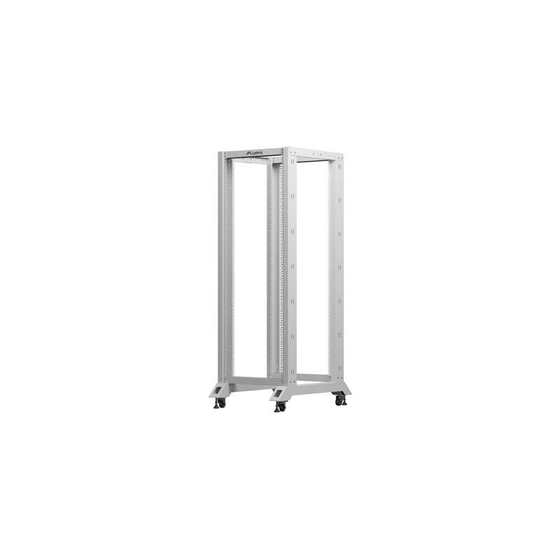 Stojak Open Rack 19" Lanberg 32U 600x800 szary | PartsPC.pl