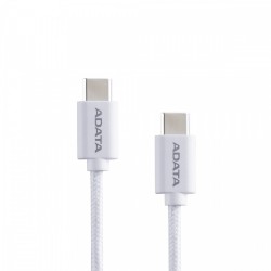 Adata Kabel USB-C do USB-C 2.0/100W 100cm biały | PartsPC.pl