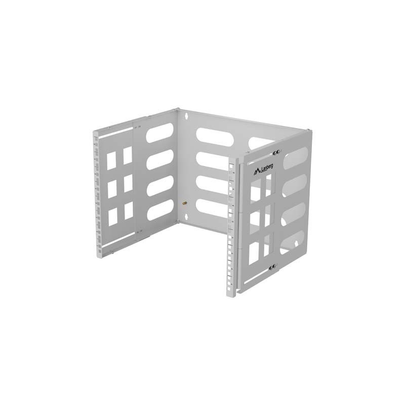 Uchwyt ścienny rack Lanberg 19" 8U 497x400/240 szary | PartsPC.pl
